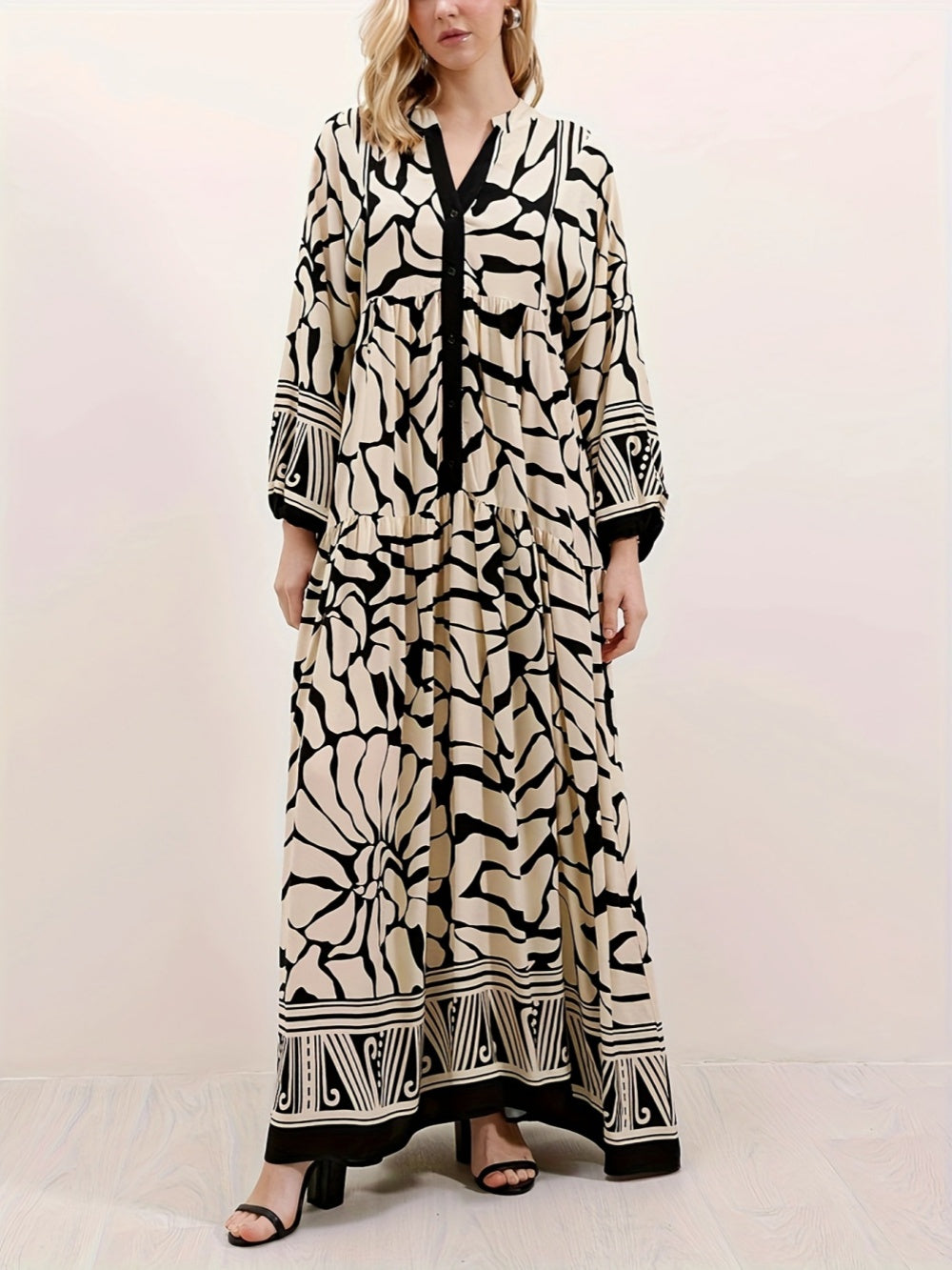 ELENA – BOHEMIAN BLOOM MAXI-JURK