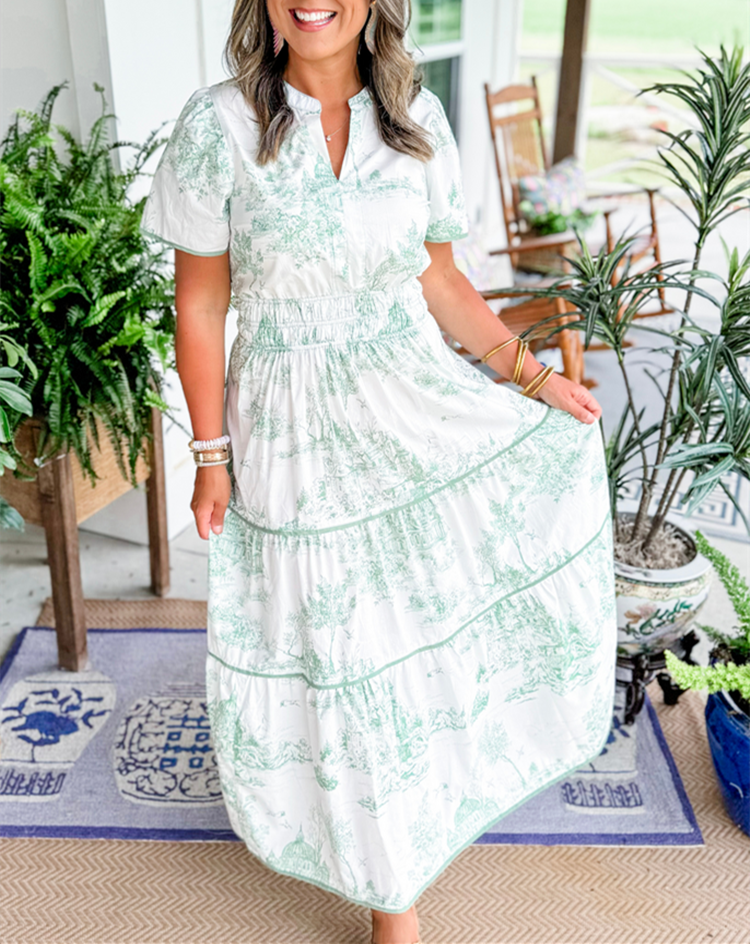 SAVANNAH – TIJDLOZE ELEGANTIE GELAAGDE MAXI JURK