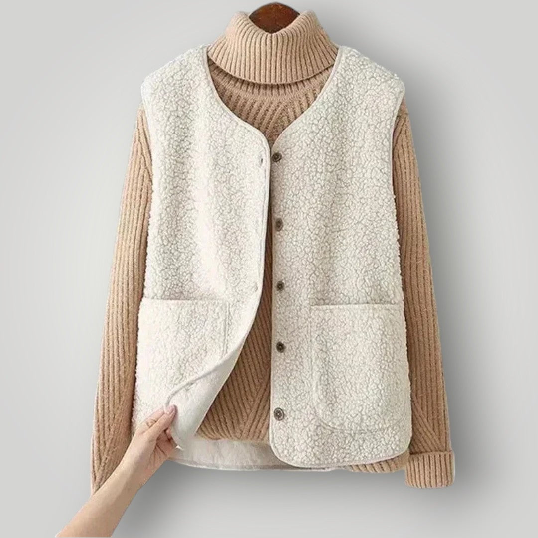 FABIENNE – GEZELLIG BUTTON-UP VEST