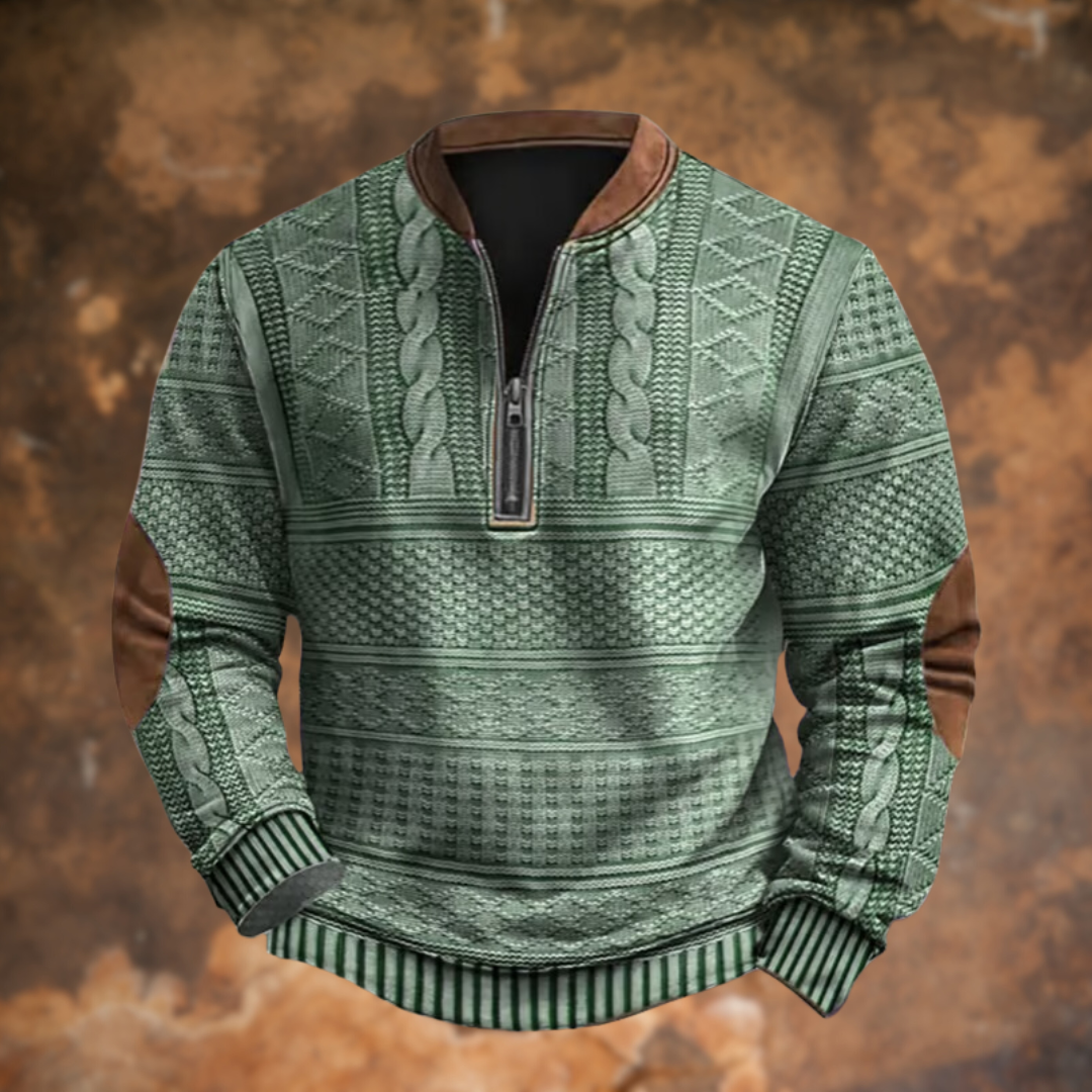 CHRIS – HALF-ZIP GEBREIDE TRUI