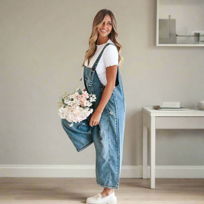 MACKENZIE – RELAXTE GESTRIPTE OVERALLS
