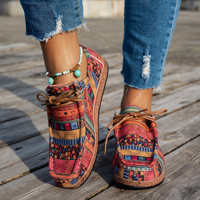 ADELINE – LEVENDIGE PATCHWORK COMFORT SNEAKERS