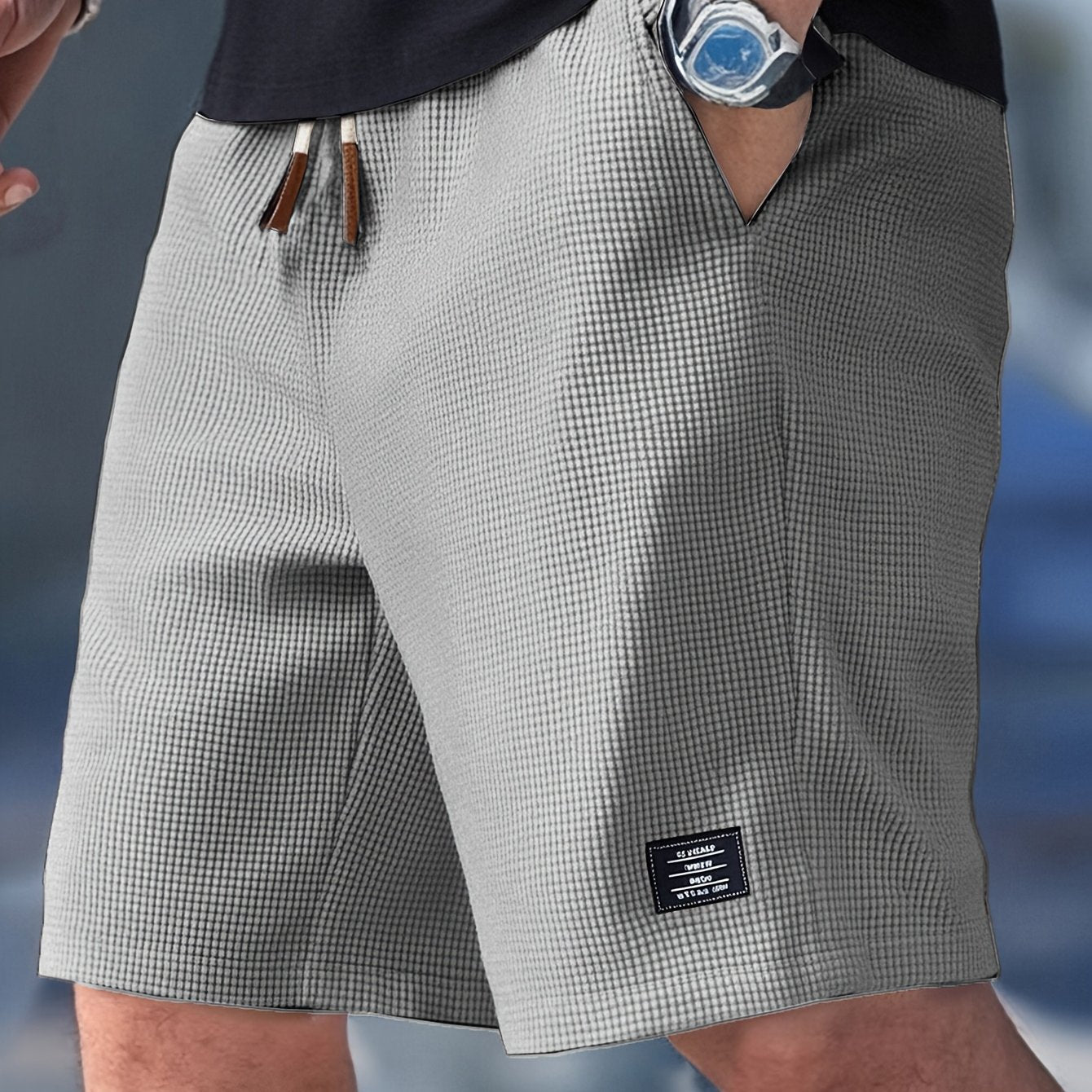 JAX – RELAXTE SHORT MET TEXTUUR