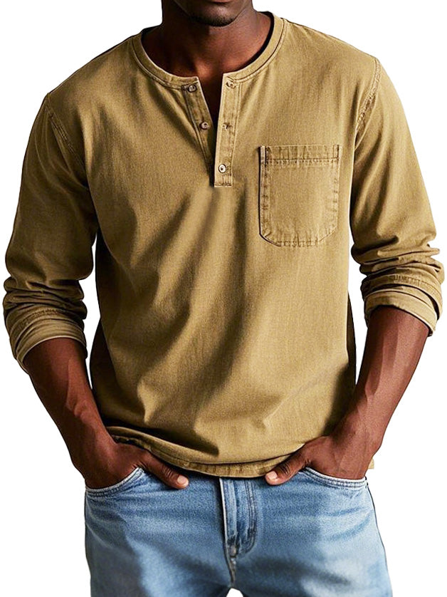 Marcel™ | Vintage Overhemd met Lange Mouwen