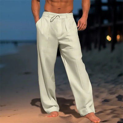 Stefan™ | Katoenen effen broek
