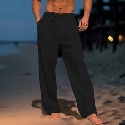 Stefan™ | Katoenen effen broek