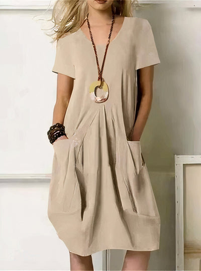 Amalia™ | LOSSE VLOEIENDE CASUAL JURK