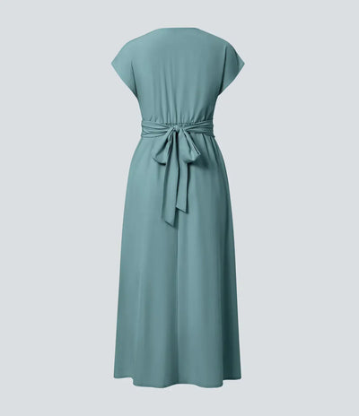 Aimee™ | Maxi jurk met geplooide taille