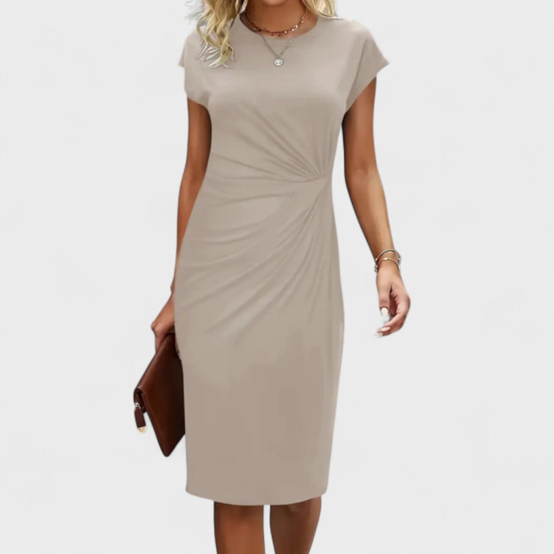 MIRANDA – SLANKE TWIST JURK MET SILHOUET
