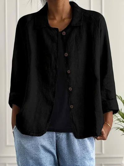 KENDRA – CASUAL BLOUSE-JAS MET KNOOPSLUITING