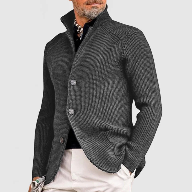LUCAS – GEBREIDE BUTTON-UP VEST