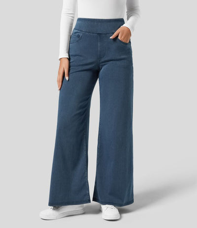 Ellis™ | Comfy Elastische Broek met Hoge Taille