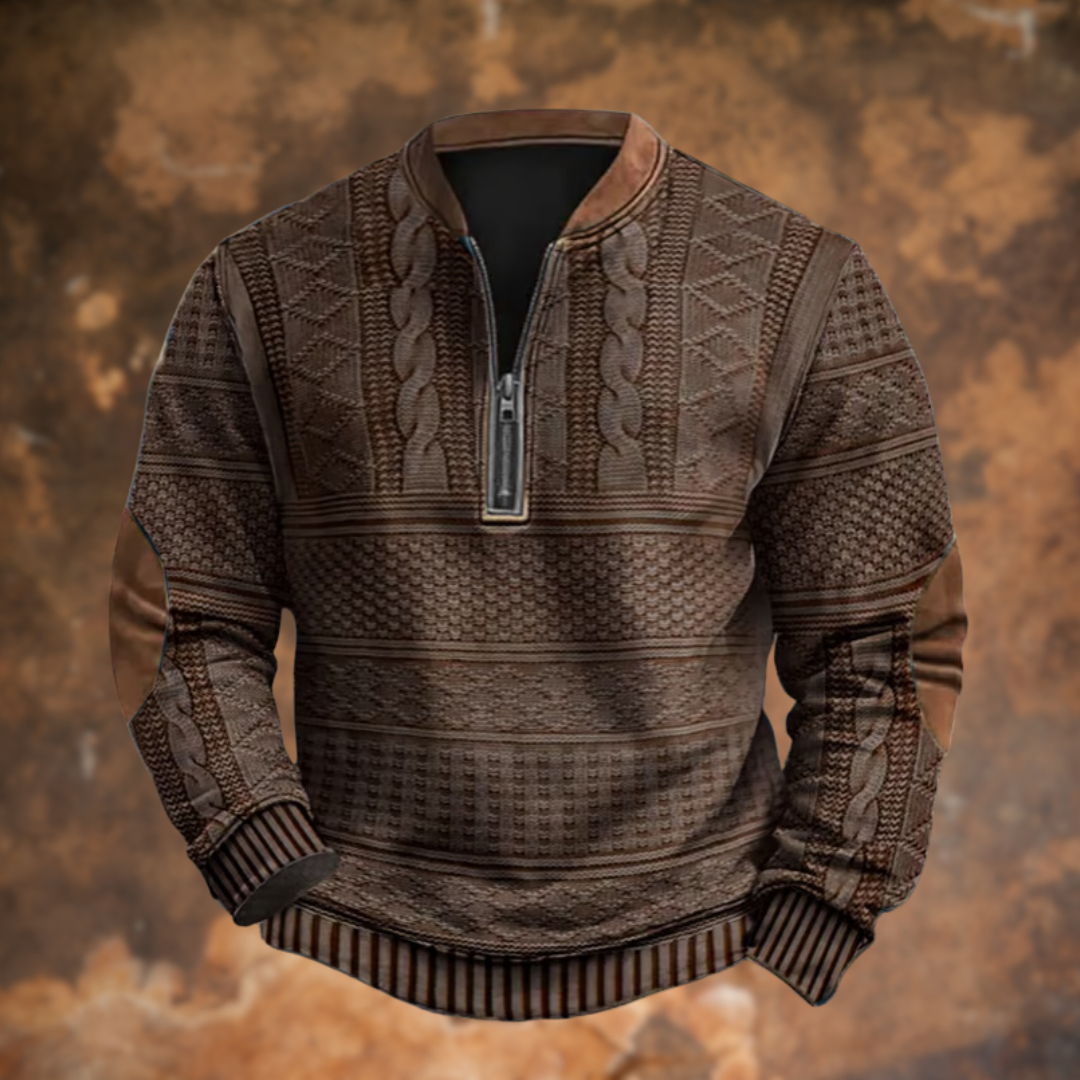 CHRIS – HALF-ZIP GEBREIDE TRUI