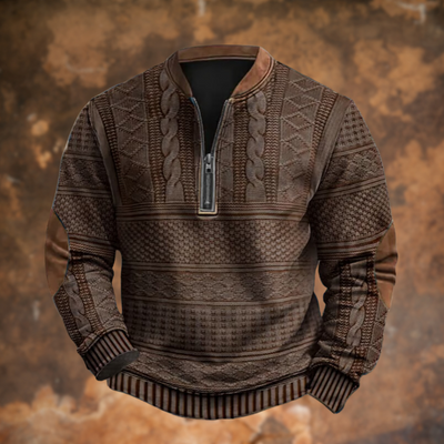 CHRIS – HALF-ZIP GEBREIDE TRUI