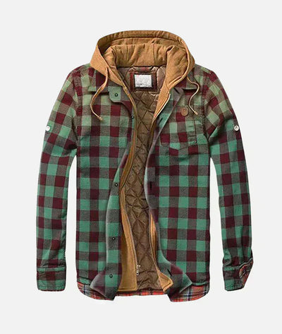 HARPER – GEVOERDE PATCHWORK JAS MET CAPUCHON