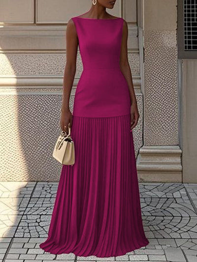 JULIET – TIJDLOZE ELEGANTIE MOUWLOZE MAXI-JURK