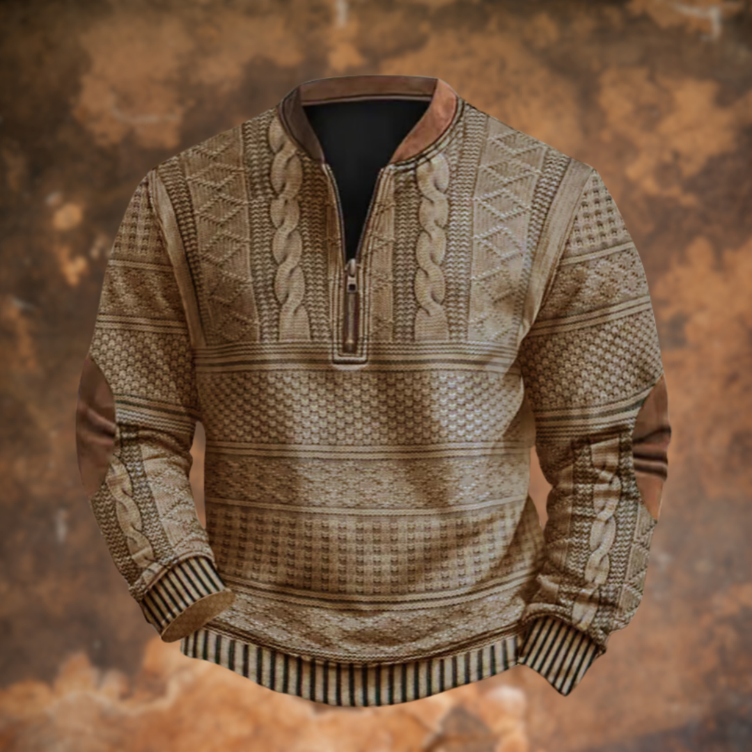 CHRIS – HALF-ZIP GEBREIDE TRUI