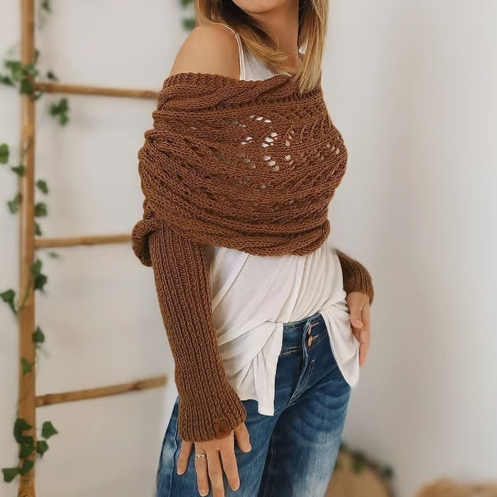 ROSE – ELEGANTE GEBREIDE SHRUG
