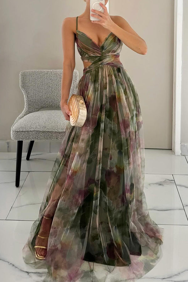 Giselle™ | Betoverende Maxi-jurk met Bloemenprint
