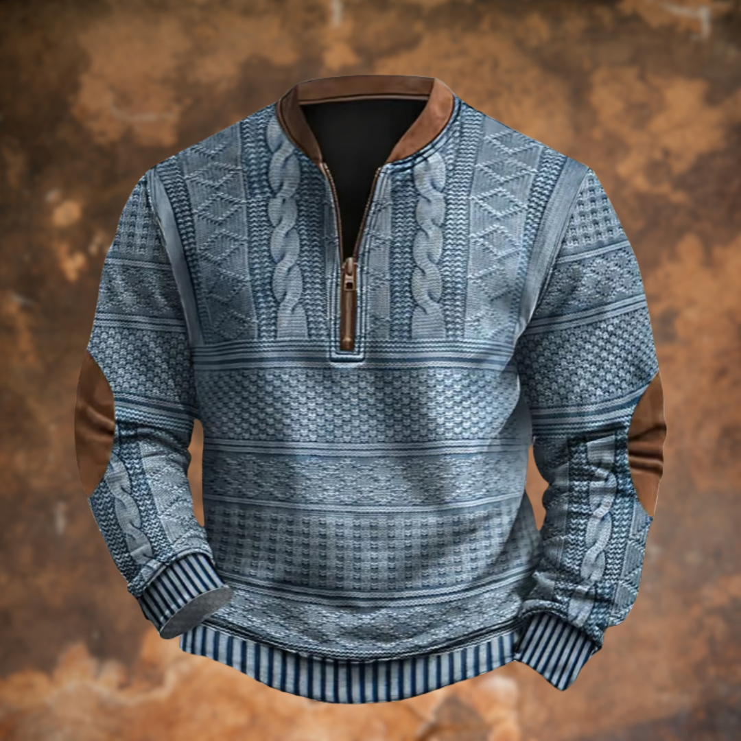 CHRIS – HALF-ZIP GEBREIDE TRUI