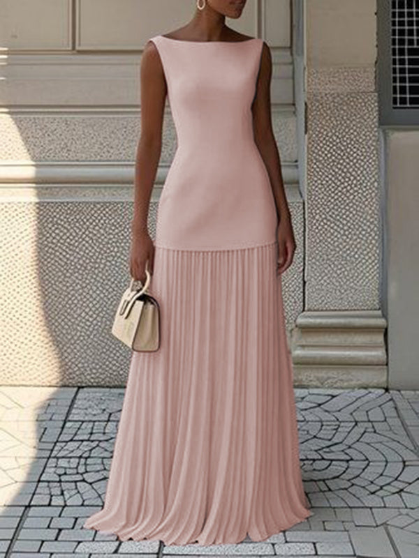 JULIET – TIJDLOZE ELEGANTIE MOUWLOZE MAXI-JURK