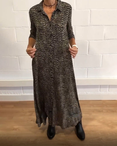 CLARA – ELEGANTE SHIRT MAXI JURK