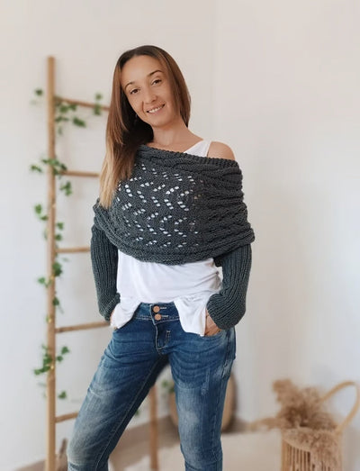 ROSE – ELEGANTE GEBREIDE SHRUG