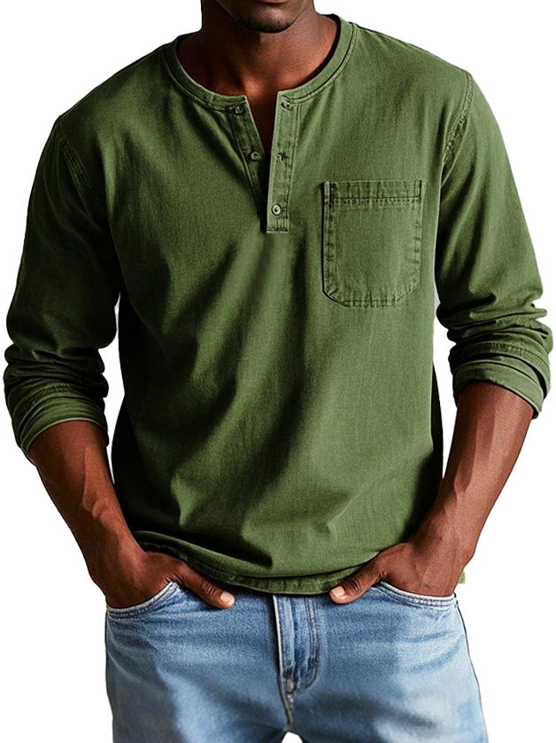 Marcel™ | Vintage Overhemd met Lange Mouwen