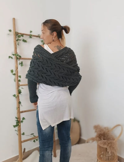 ROSE – ELEGANTE GEBREIDE SHRUG