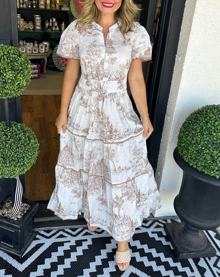 SAVANNAH – TIJDLOZE ELEGANTIE GELAAGDE MAXI JURK
