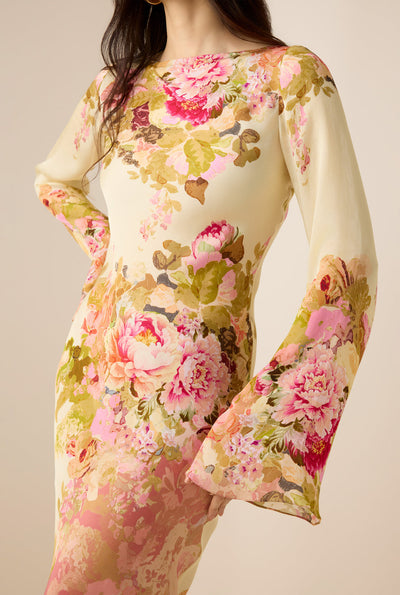 ALINA – ROMANTIC FLORAL GLIDE JURK