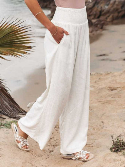 CHIARA – HOGE TAILLE WIJDE BROEK