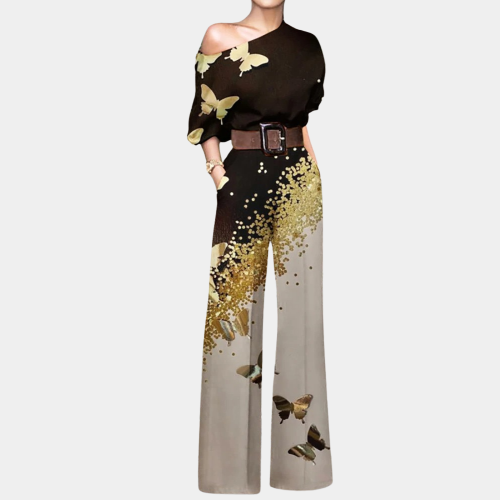 KYLIE – ELEGANTE ONE-SHOULDER JUMPSUIT