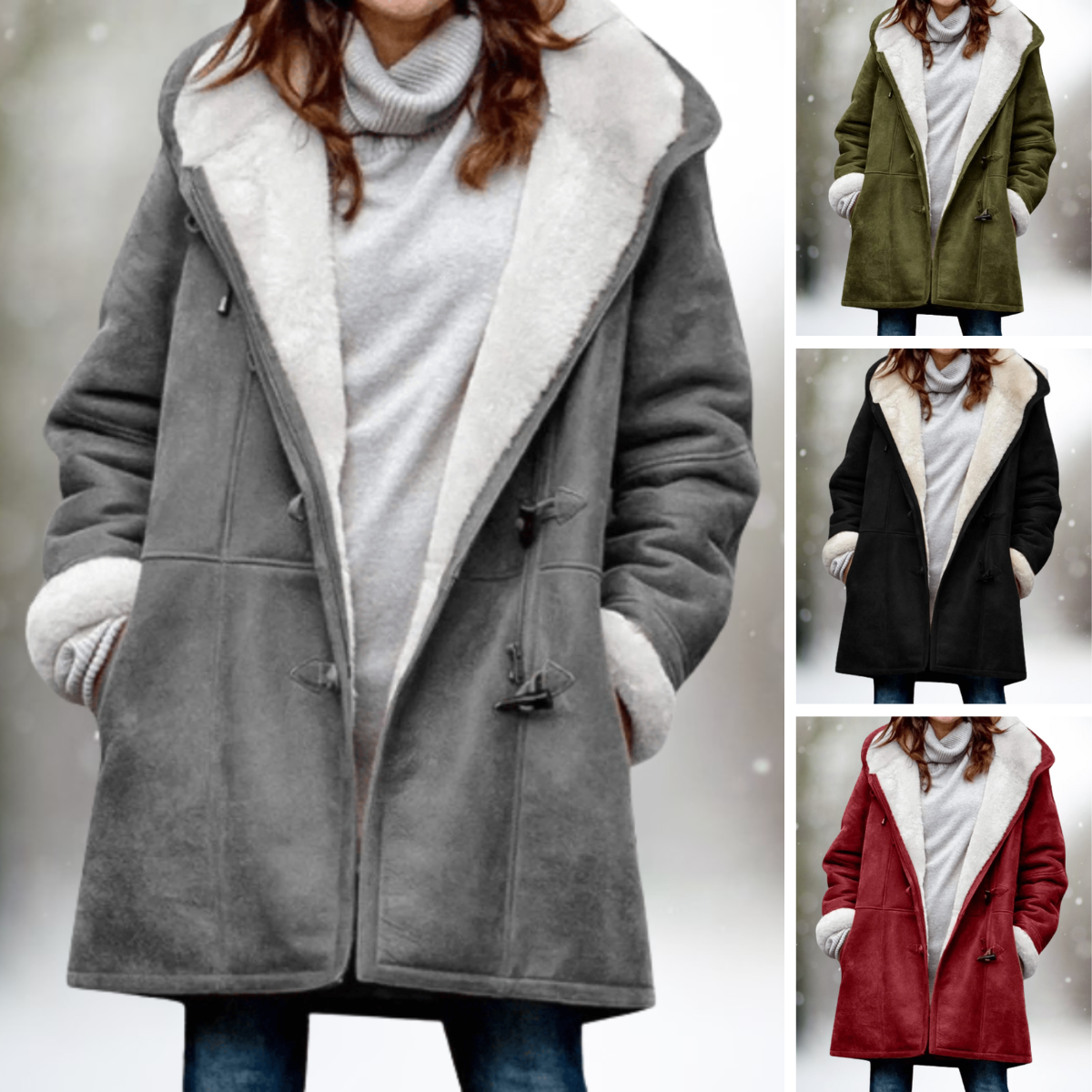 MIRANDA – GEZELLIGE WINTER JAS MET CAPUCHON