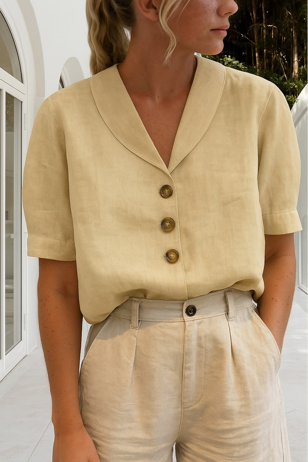 IVY – CHIQUE BLOUSE MET KRAAG
