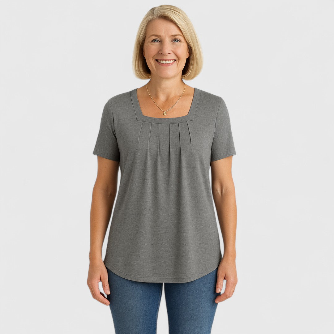 MARIA – MOEITELOZE ELEGANTIE PLOOI BLOUSE