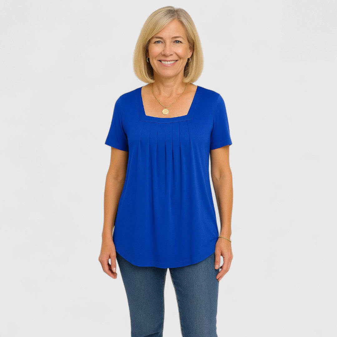 MARIA – MOEITELOZE ELEGANTIE PLOOI BLOUSE