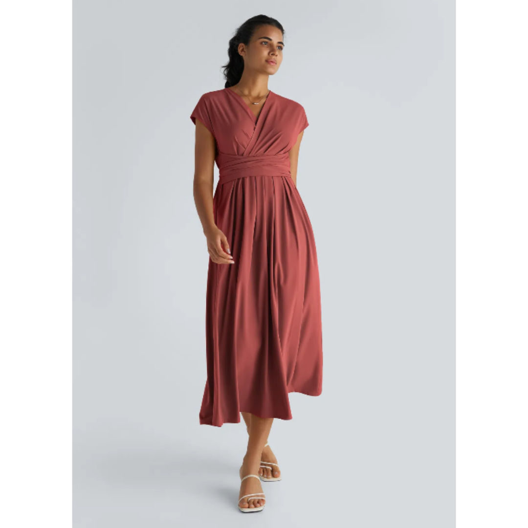 Aimee™ | Maxi jurk met geplooide taille