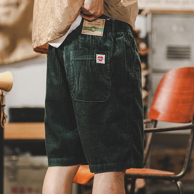 Alec™ | geribbelde fluwelen shorts