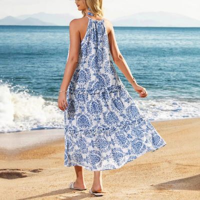 LAYLA – BOHO BLOOM HALTER MAXI JURK