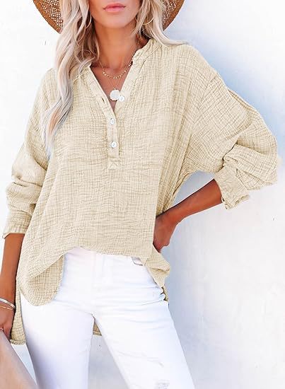ODETTE – ONTSPANNEN ELEGANTIE BLOUSE MET KNOPEN