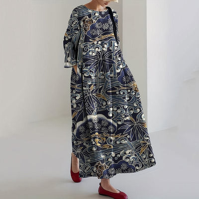 DELILAH – LICHTE BLOEMEN MAXI JURK