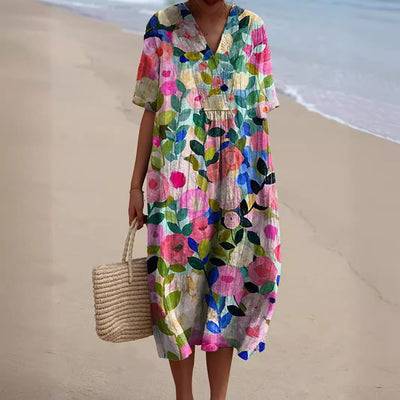 Elif™ | Jurk met Bloemenprint