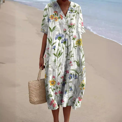 Elif™ | Jurk met Bloemenprint