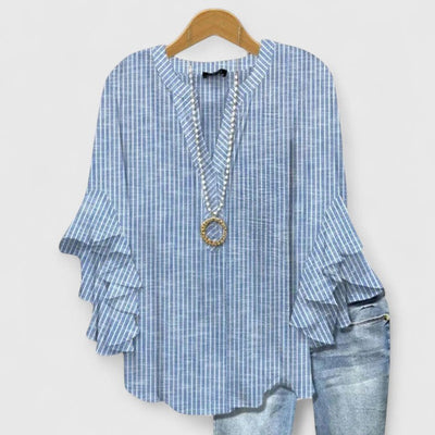 RENATA – LUCHTIGE V-HALS BLOUSE