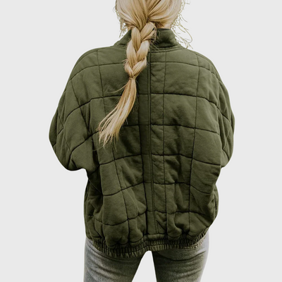 PIA – GEWATTEERD VEST MET RITS