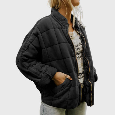 PIA – GEWATTEERD VEST MET RITS
