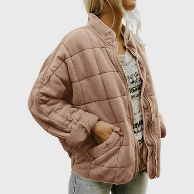 PIA – GEWATTEERD VEST MET RITS