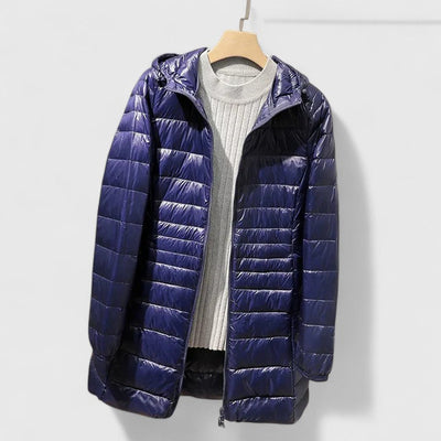 SOFIA – GEWATTEERDE HOODED JAS