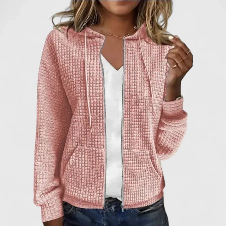 MILA – WAFFLE RITS HOODIE